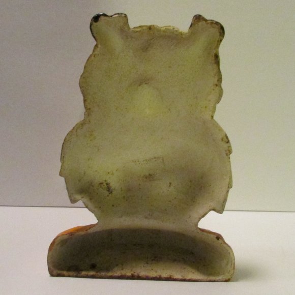 vtg cast iron owl door stopper Halloween nature adirondack cabin cottagecore - Picture 6 of 12